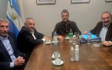 Sergio Massa con martilleros bonaerenses